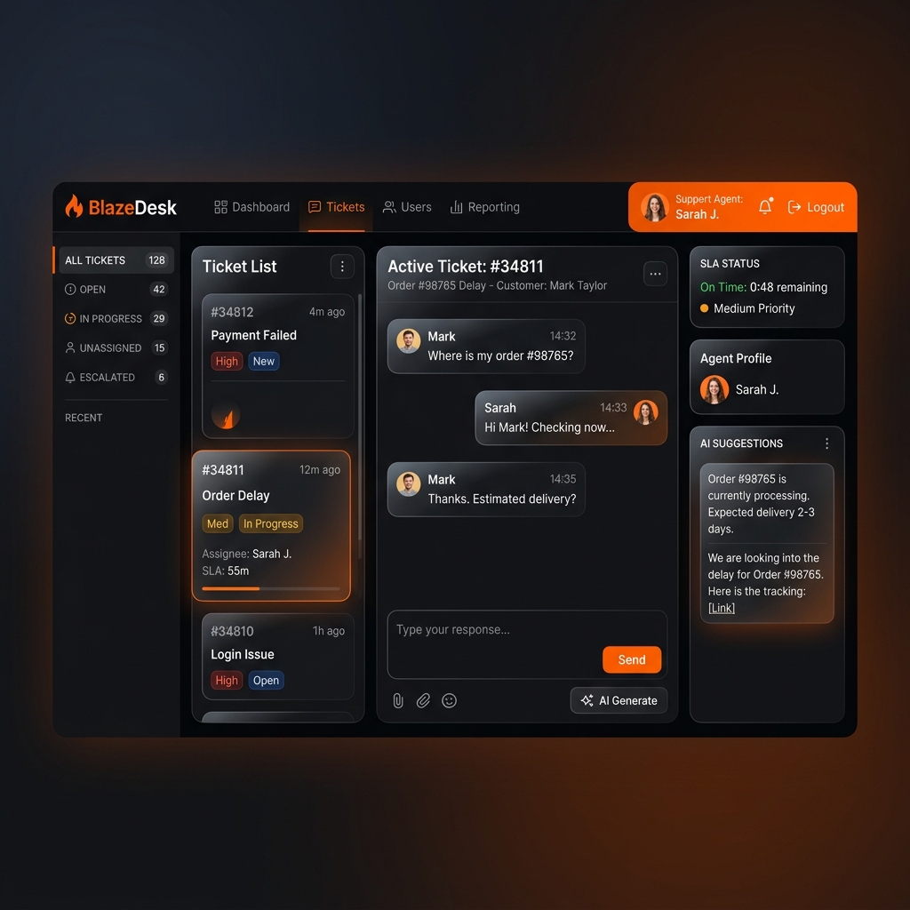 BlazeDesk - Support platform by BlazeTech Global